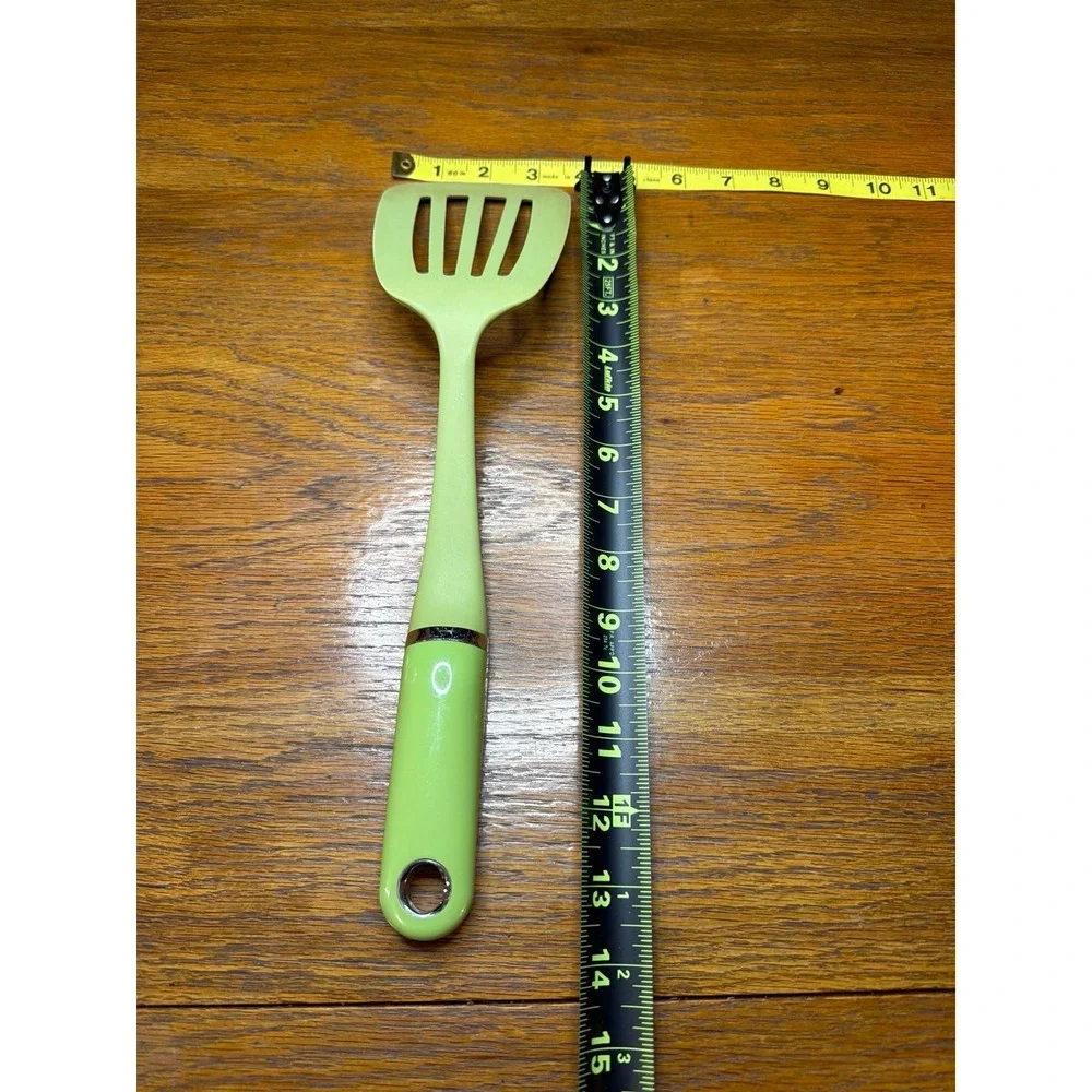 KitchenAid Slotted Spatula Turner Lime Green Nylon Kitchen Utensil 13.5 Inch